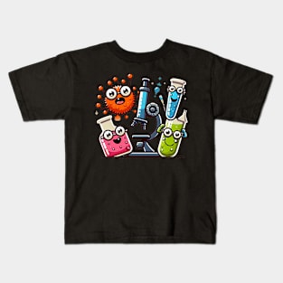 chemicals with microscope Kids T-Shirt